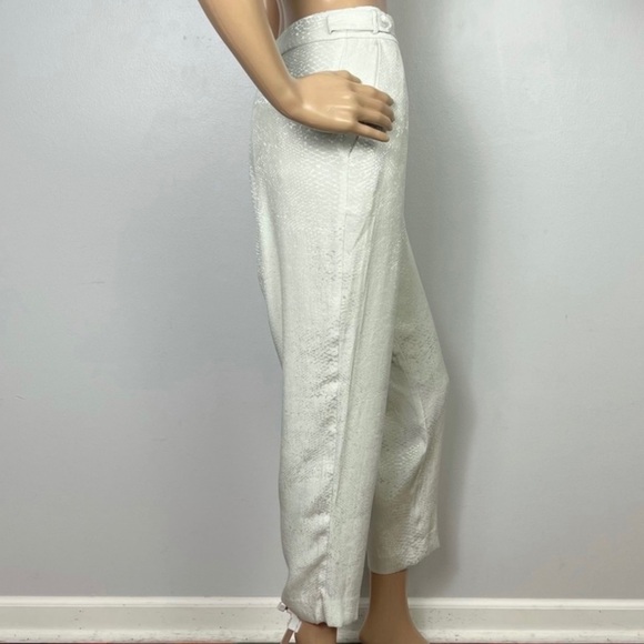 NEW EQUIPMENT TONAL SNAKESKIN PRINT CROPPED PANTS - Picture 6 of 9